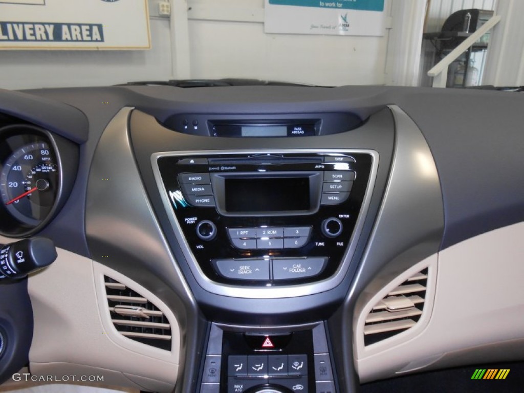 2013 Elantra GLS - Midnight Black / Beige photo #5