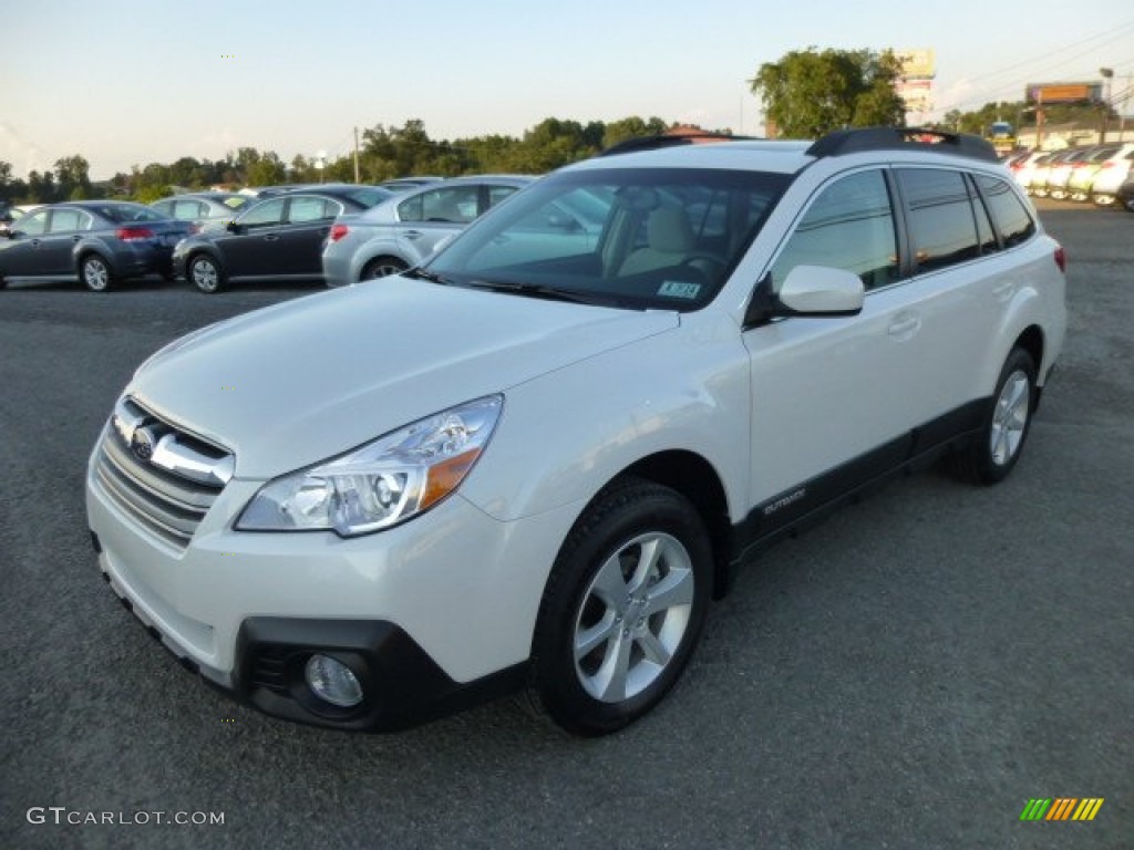 Satin White Pearl 2014 Subaru Outback 2.5i Premium Exterior Photo #84974687