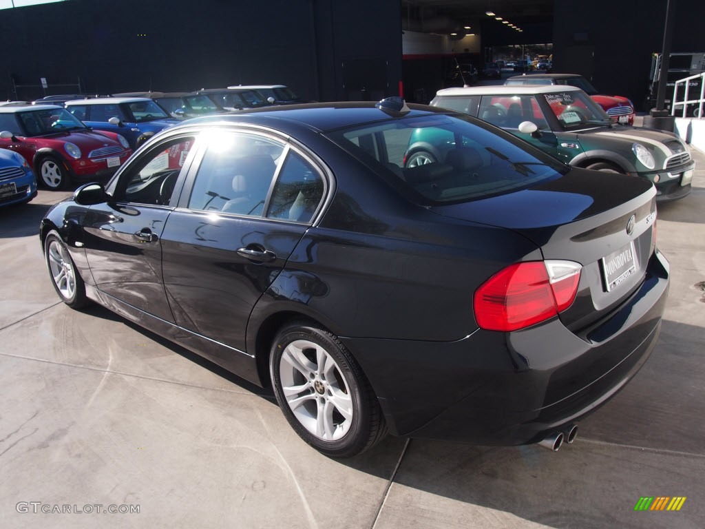 2008 3 Series 328i Sedan - Black Sapphire Metallic / Black photo #10