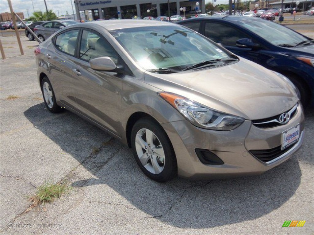 2013 Elantra GLS - Desert Bronze / Beige photo #1