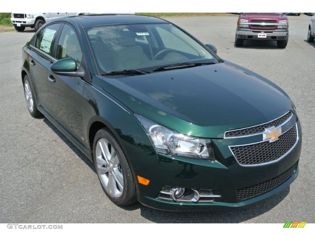 2014 Cruze LTZ - Rainforest Green Metallic / Cocoa/Light Neutral photo #1