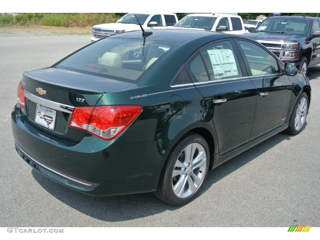 2014 Cruze LTZ - Rainforest Green Metallic / Cocoa/Light Neutral photo #5
