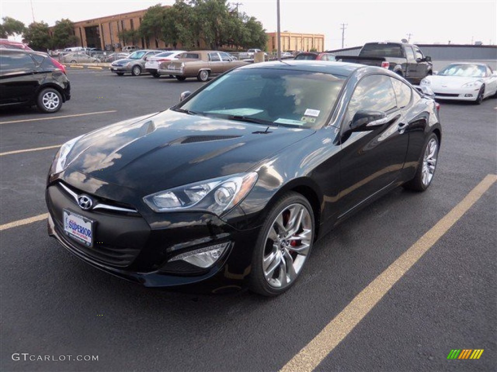 2013 Genesis Coupe 3.8 Track - Becketts Black / Black Leather photo #1