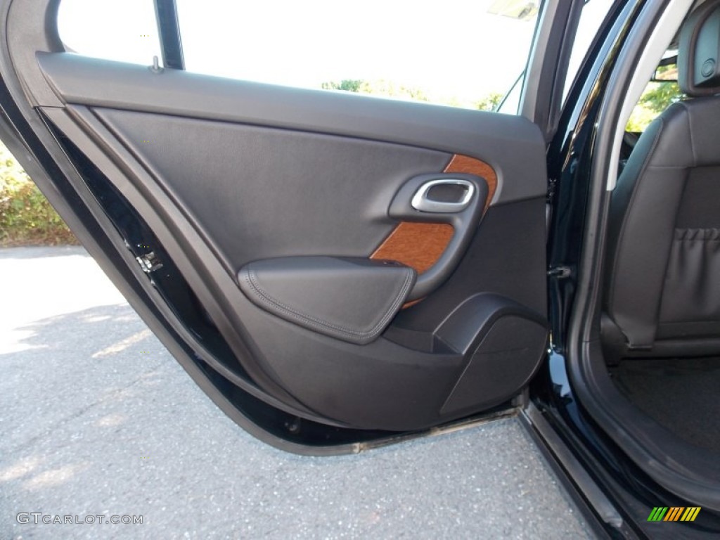 2011 Saab 9-5 Turbo4 Premium Sedan Jet Black Door Panel Photo #84980236