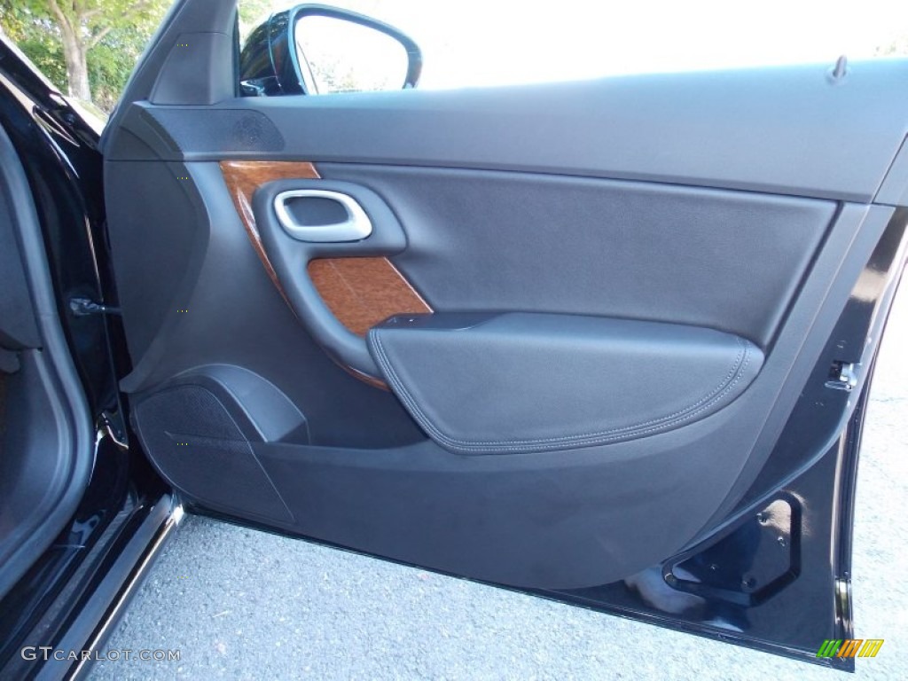 2011 Saab 9-5 Turbo4 Premium Sedan Jet Black Door Panel Photo #84980306