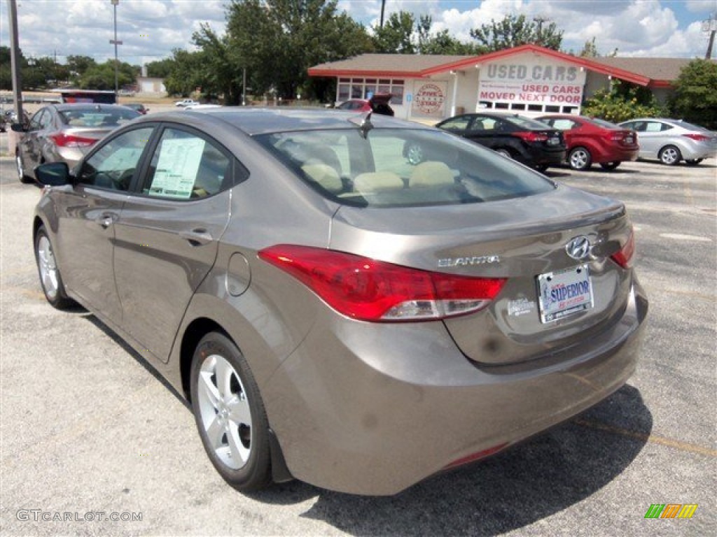 2013 Elantra GLS - Desert Bronze / Beige photo #5