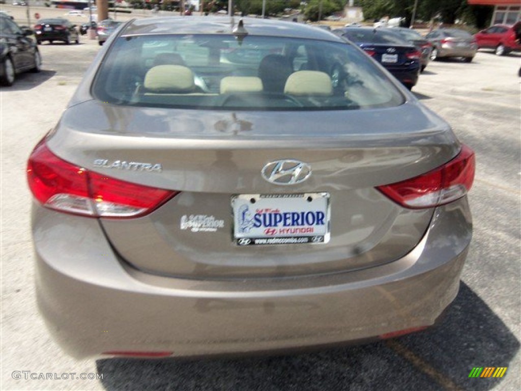 2013 Elantra GLS - Desert Bronze / Beige photo #6