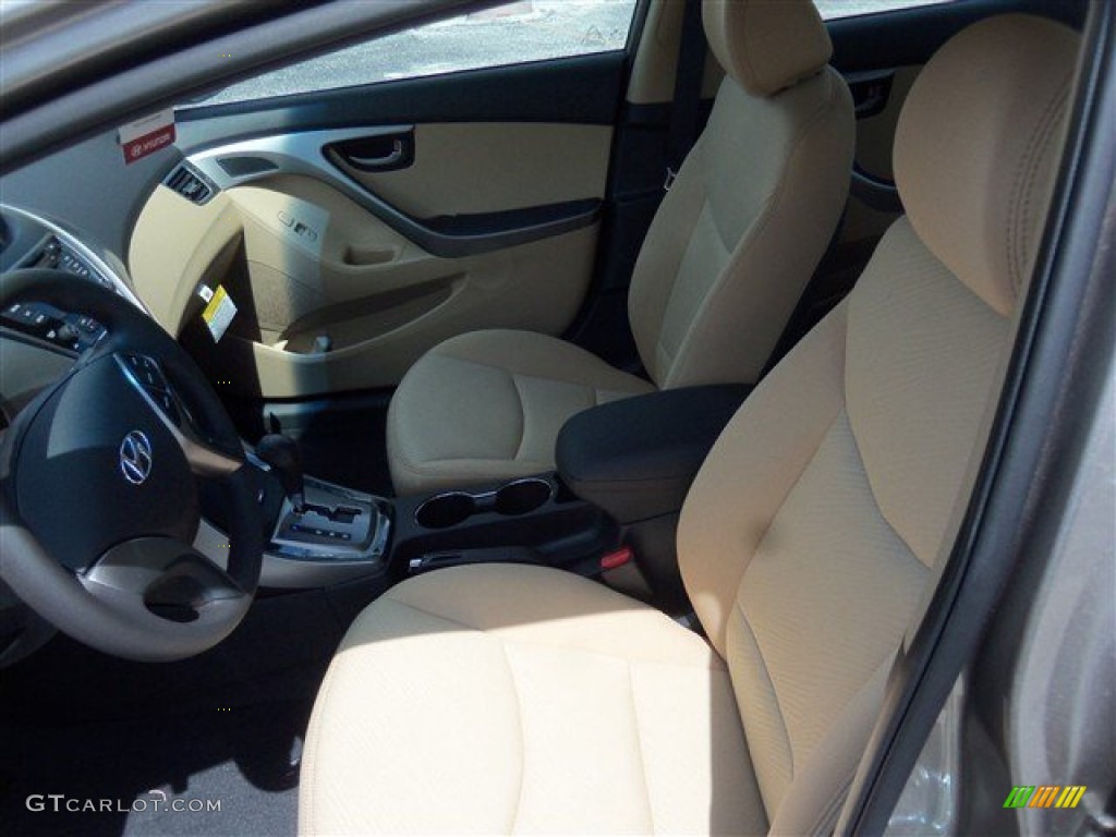 2013 Elantra GLS - Desert Bronze / Beige photo #8