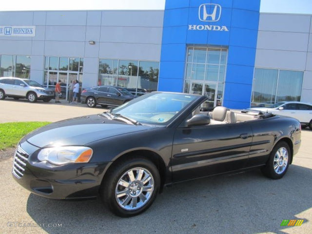 2005 Sebring Signature Series Convertible - Brilliant Black / Dark Taupe/Medium Taupe photo #1