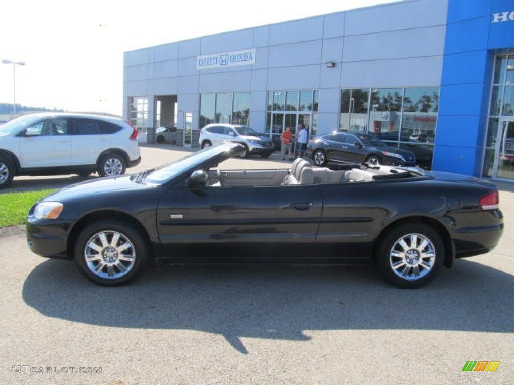 2005 Sebring Signature Series Convertible - Brilliant Black / Dark Taupe/Medium Taupe photo #2