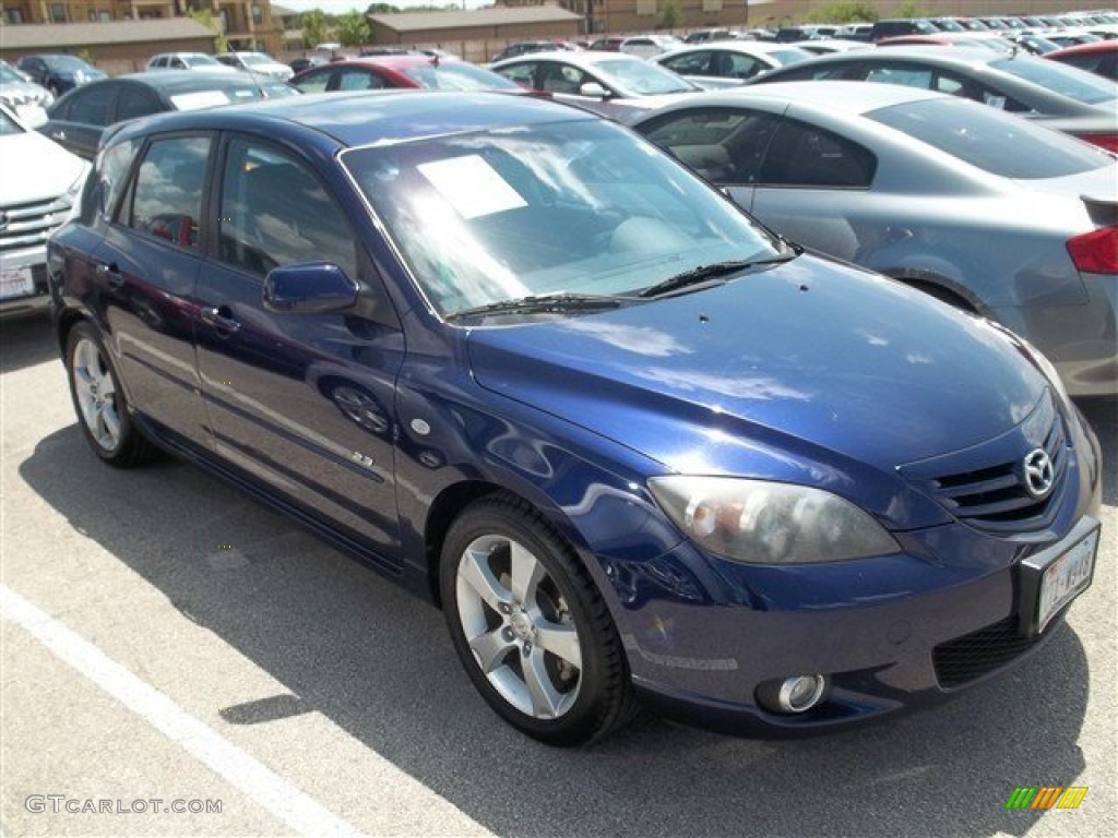 Strato Blue Mica 2004 Mazda MAZDA3 s Hatchback Exterior Photo #84981782