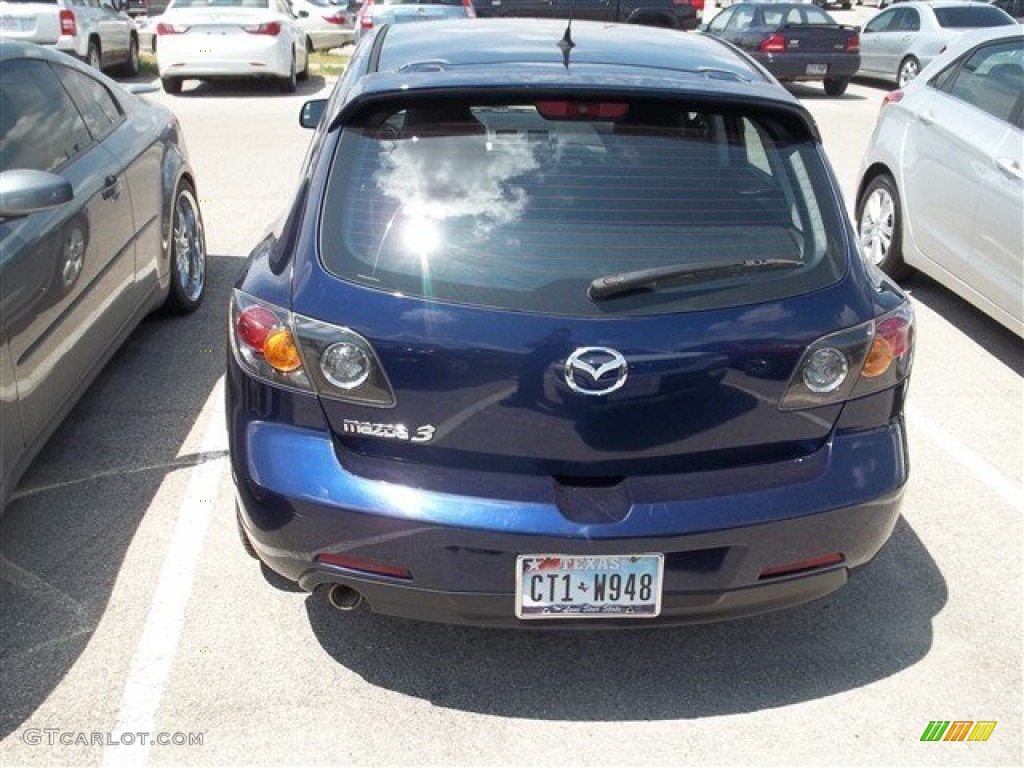 2004 MAZDA3 s Hatchback - Strato Blue Mica / Black photo #4