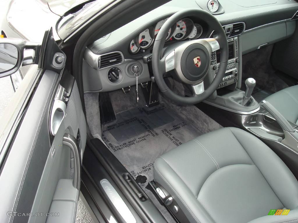 2008 911 Carrera 4S Coupe - Slate Grey Metallic / Black/Stone Grey photo #11