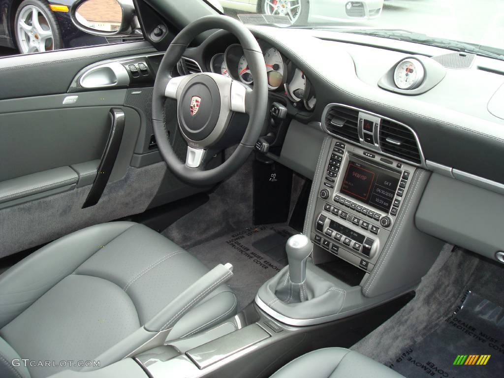 2008 911 Carrera 4S Coupe - Slate Grey Metallic / Black/Stone Grey photo #15