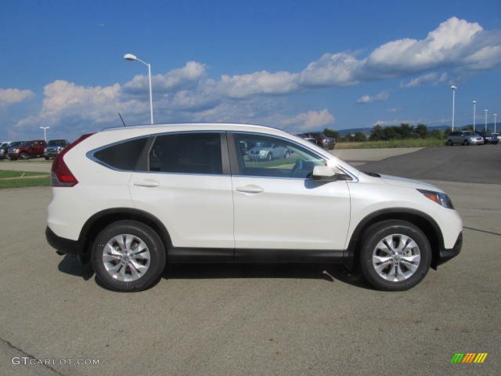 White Diamond Pearl 2014 Honda CR-V EX-L AWD Exterior Photo #84983402