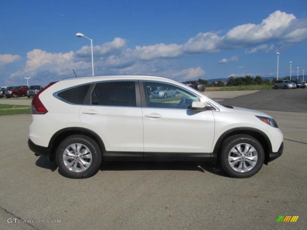 2014 CR-V EX-L AWD - White Diamond Pearl / Beige photo #4