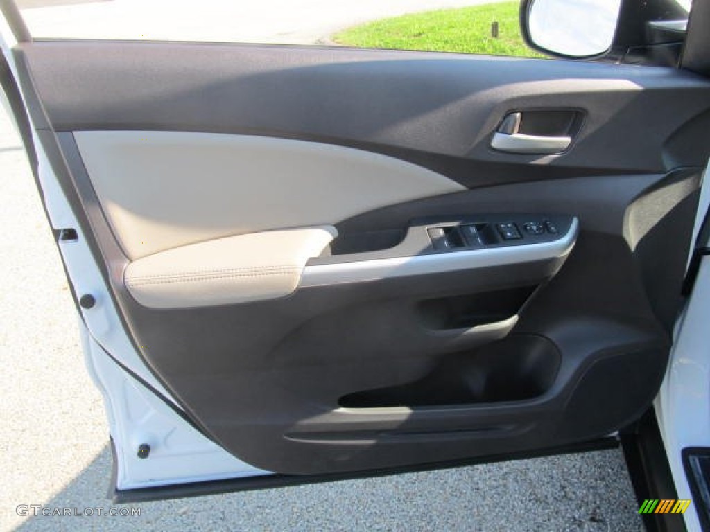 2014 CR-V EX-L AWD - White Diamond Pearl / Beige photo #6