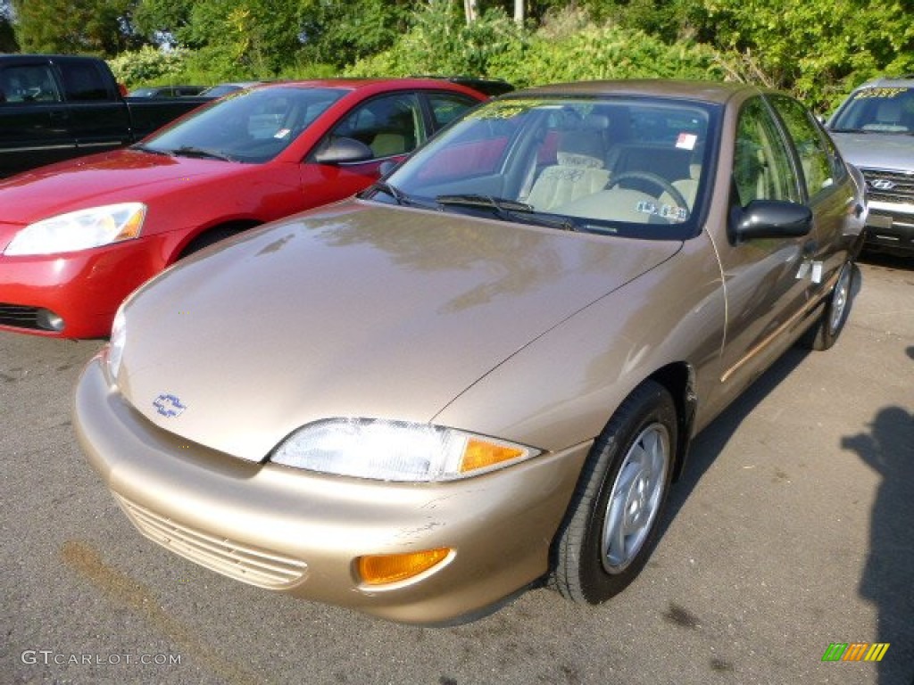 1999 Cavalier LS Sedan - Medium Sunset Gold Metallic / Neutral photo #5