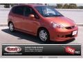 2008 Blaze Orange Metallic Honda Fit Sport  photo #1