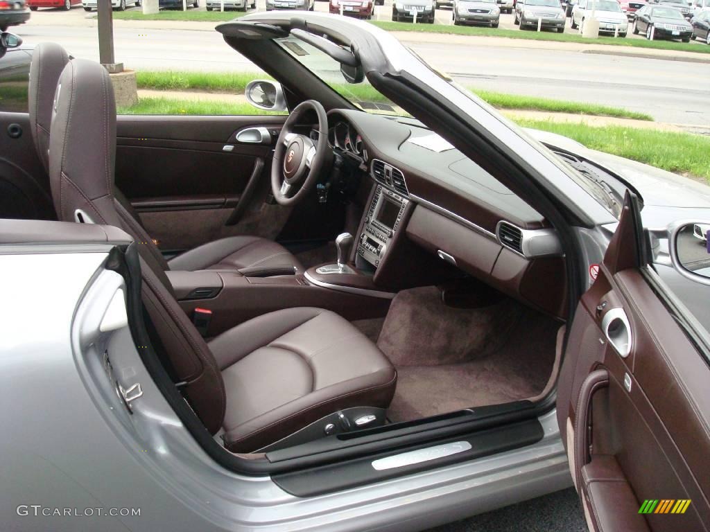 Cocoa Brown Interior 2008 Porsche 911 Carrera S Cabriolet Photo #8498508