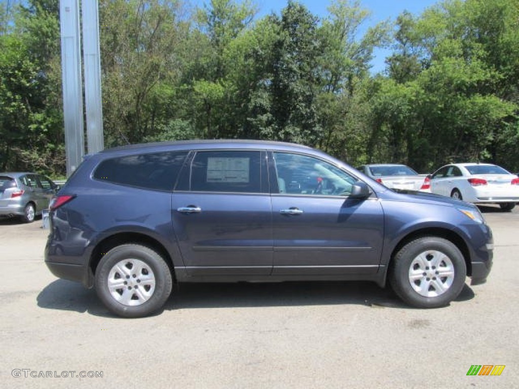 Atlantis Blue Metallic 2014 Chevrolet Traverse LS Exterior Photo #84985587