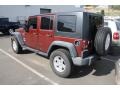Red Rock Crystal Pearl 2008 Jeep Wrangler Unlimited X 4x4 Exterior