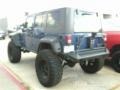 2009 Deep Water Blue Pearl Jeep Wrangler Unlimited Rubicon 4x4  photo #6