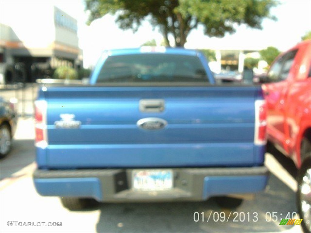 2010 F150 STX Regular Cab - Blue Flame Metallic / Medium Stone photo #7