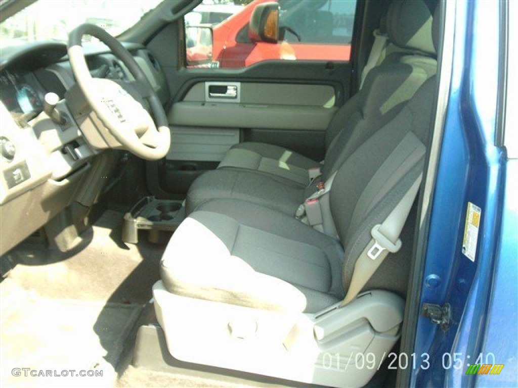 2010 F150 STX Regular Cab - Blue Flame Metallic / Medium Stone photo #10