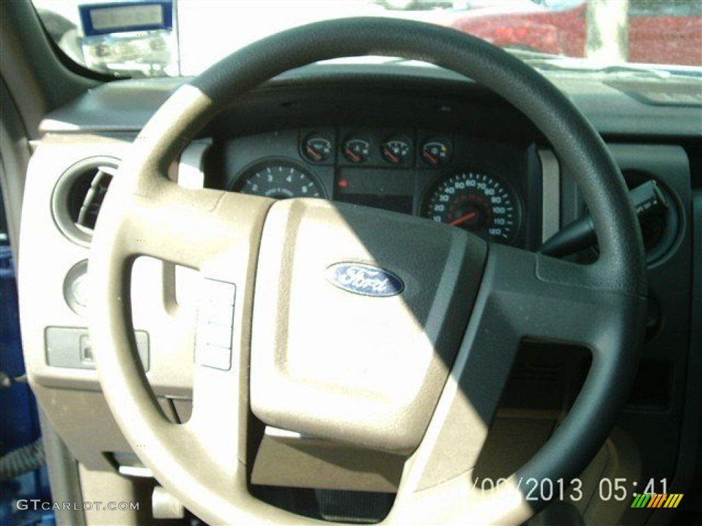 2010 F150 STX Regular Cab - Blue Flame Metallic / Medium Stone photo #11
