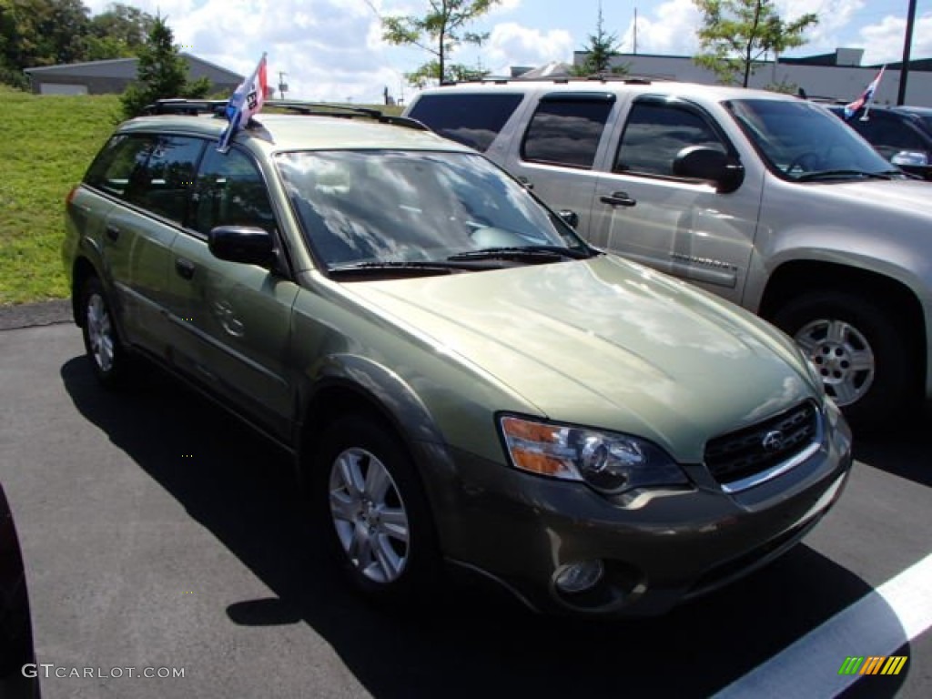 2005 Outback 2.5i Wagon - Willow Green Opal / Taupe photo #1