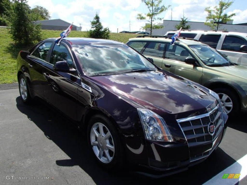 2009 CTS 4 AWD Sedan - Black Cherry / Light Titanium/Ebony photo #1