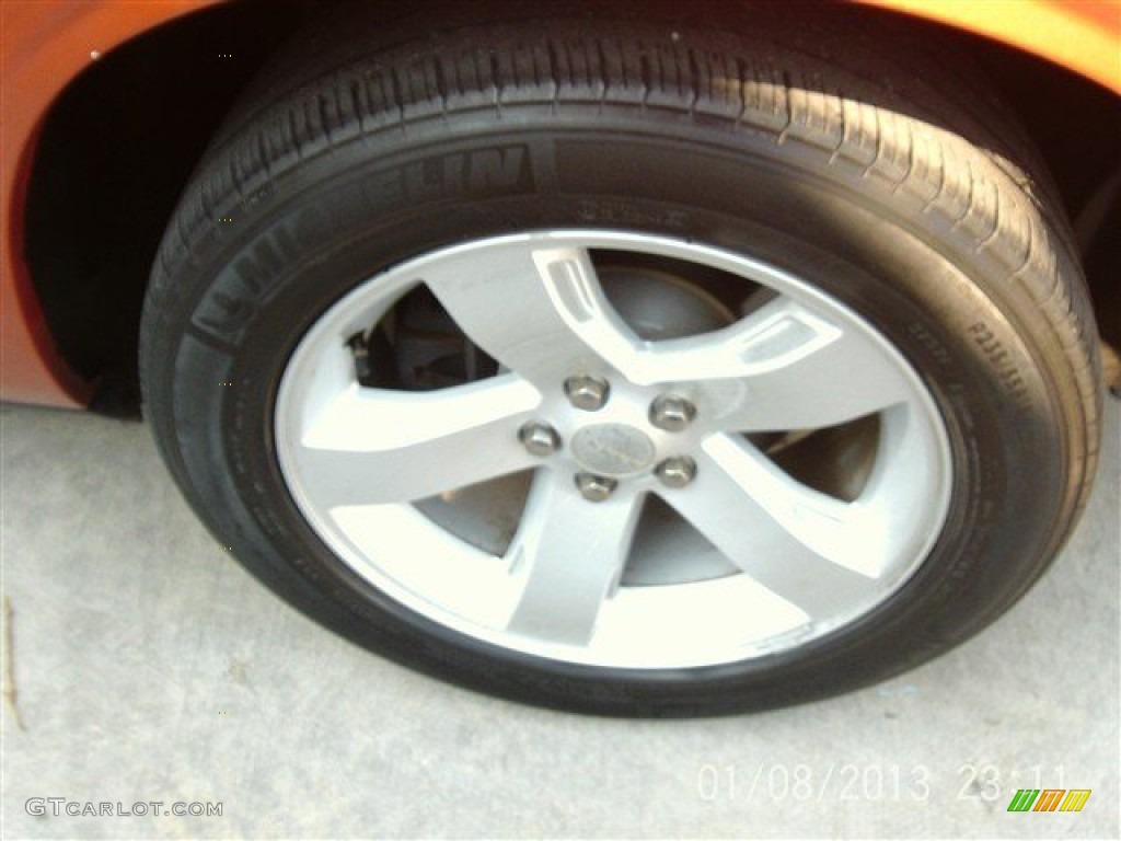 2011 Challenger SE - Toxic Orange Pearl / Dark Slate Gray photo #3