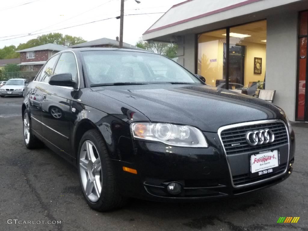 2007 A4 2.0T quattro Sedan - Brilliant Black / Ebony photo #1