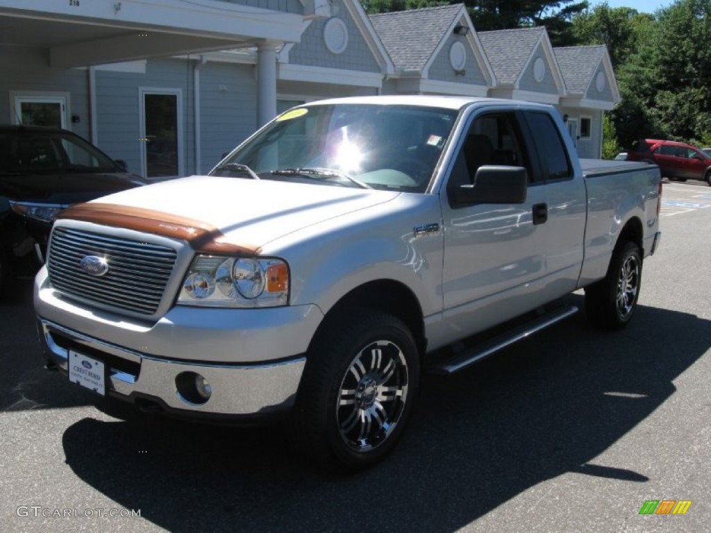 2006 F150 XLT SuperCab 4x4 - Silver Metallic / Medium/Dark Flint photo #3