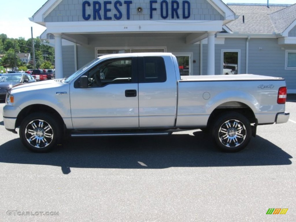 2006 F150 XLT SuperCab 4x4 - Silver Metallic / Medium/Dark Flint photo #4