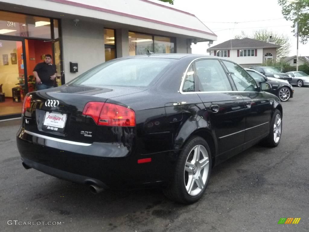 2007 A4 2.0T quattro Sedan - Brilliant Black / Ebony photo #3