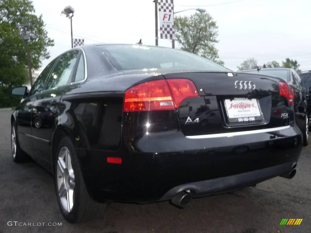 2007 A4 2.0T quattro Sedan - Brilliant Black / Ebony photo #9