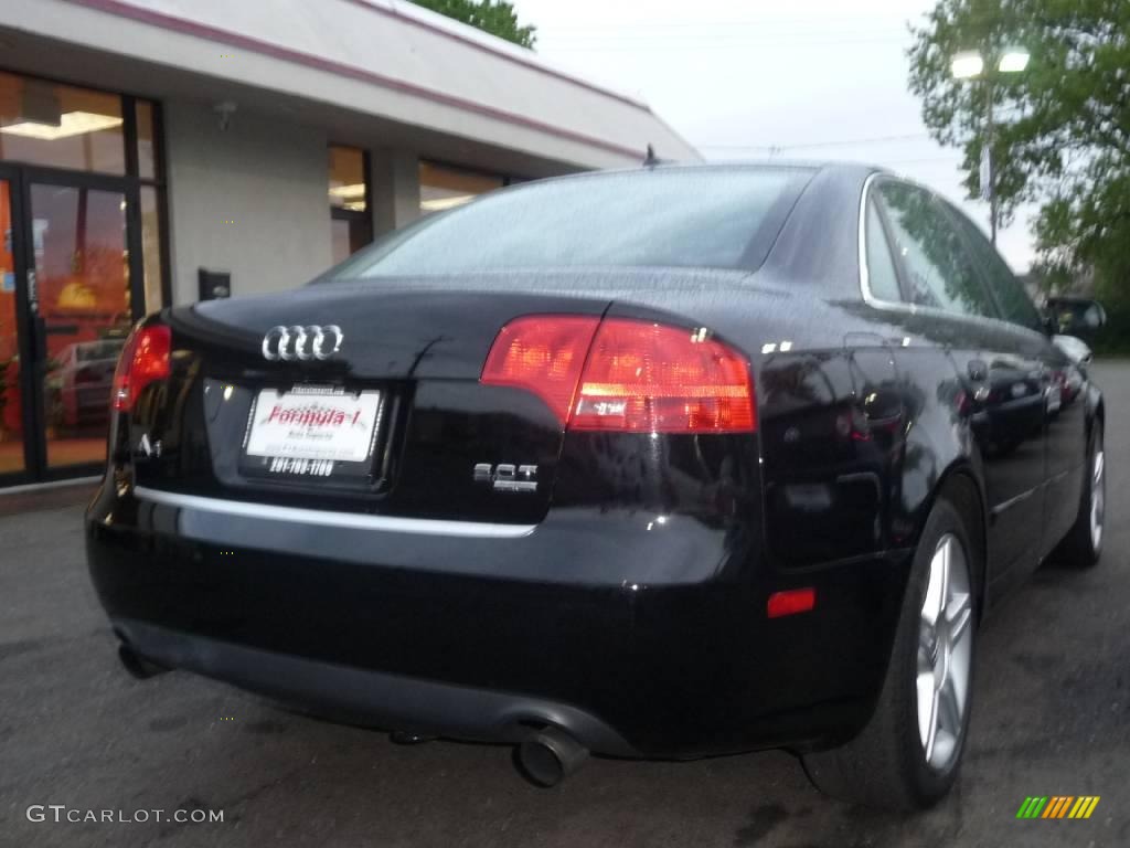 2007 A4 2.0T quattro Sedan - Brilliant Black / Ebony photo #10
