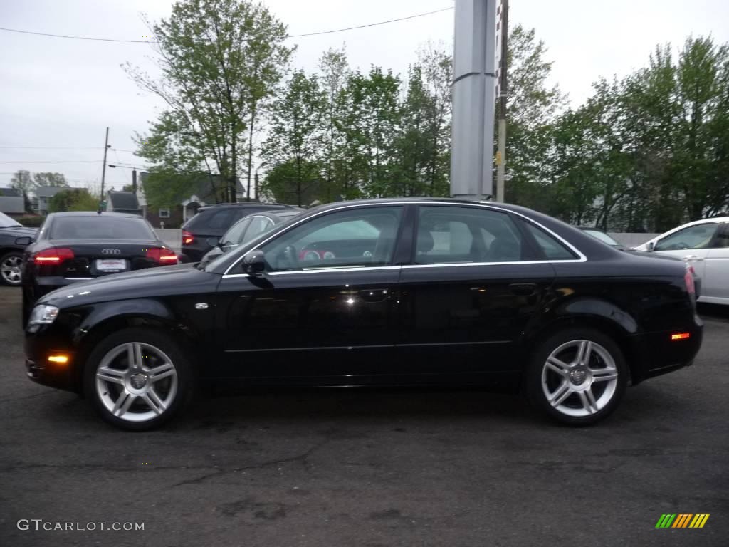 2007 A4 2.0T quattro Sedan - Brilliant Black / Ebony photo #13