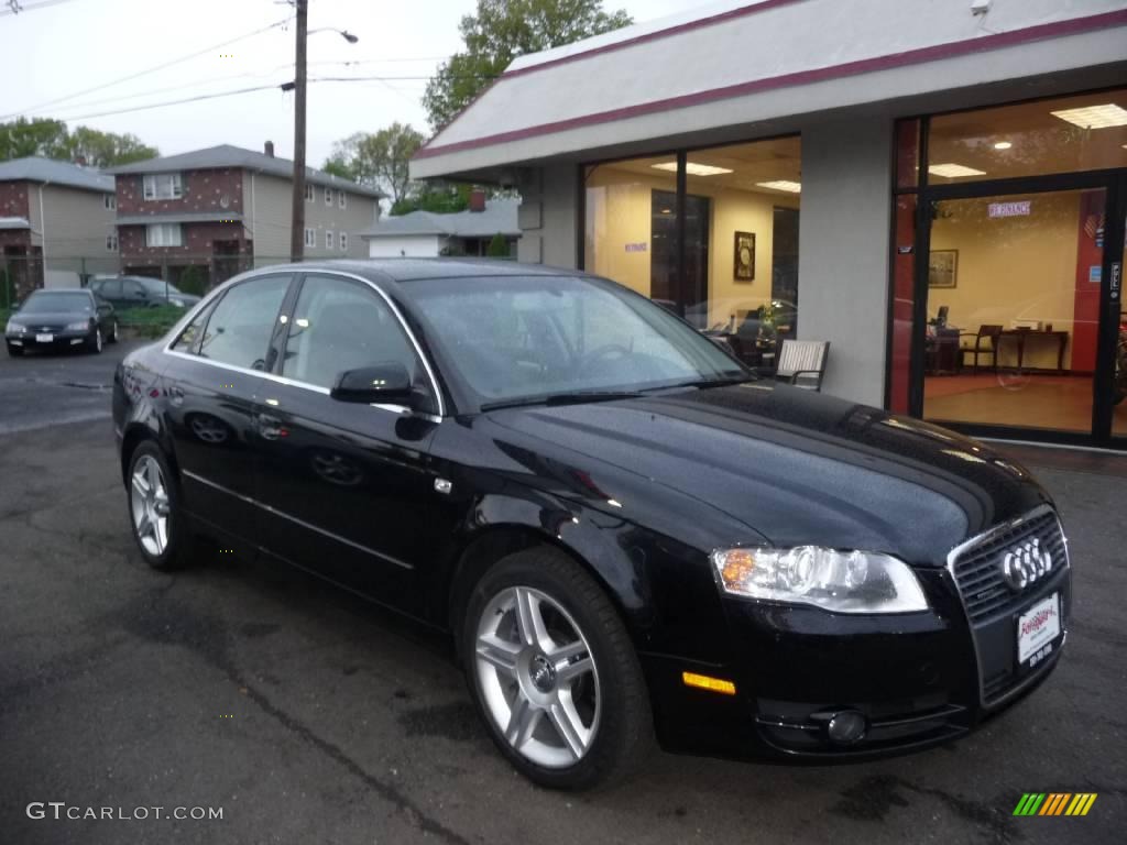 2007 A4 2.0T quattro Sedan - Brilliant Black / Ebony photo #14