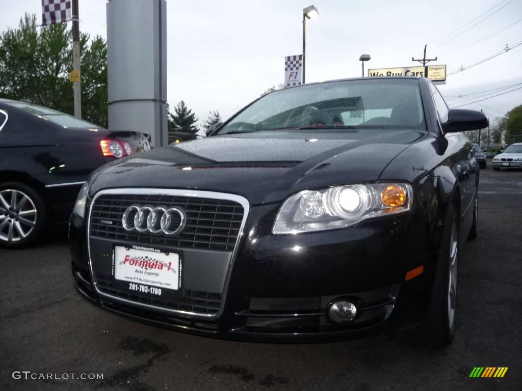 2007 A4 2.0T quattro Sedan - Brilliant Black / Ebony photo #16
