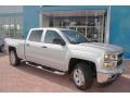 2014 Silver Ice Metallic Chevrolet Silverado 1500 LTZ Z71 Crew Cab 4x4  photo #10