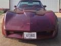 1981 Maroon Metallic Chevrolet Corvette Coupe  photo #3