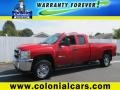 2011 Victory Red Chevrolet Silverado 2500HD LS Extended Cab 4x4  photo #1