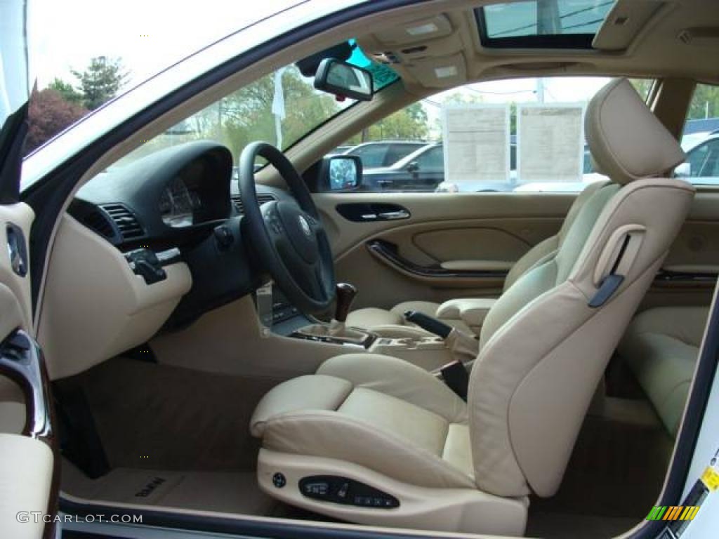 2006 3 Series 330i Coupe - Alpine White / Sand photo #11