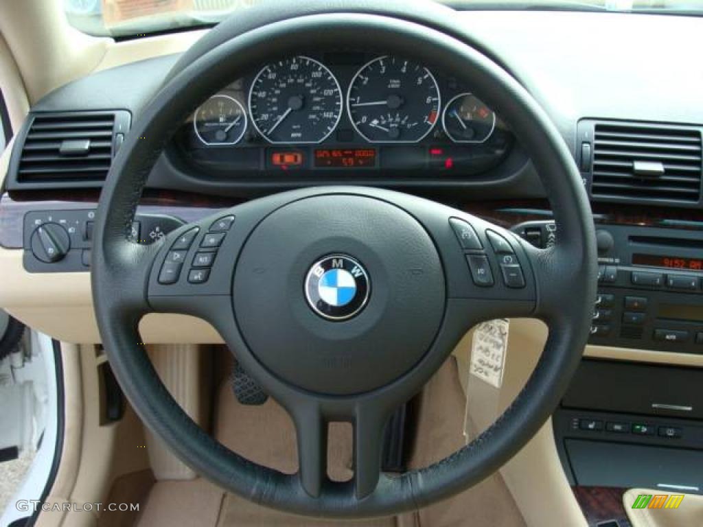 2006 3 Series 330i Coupe - Alpine White / Sand photo #14