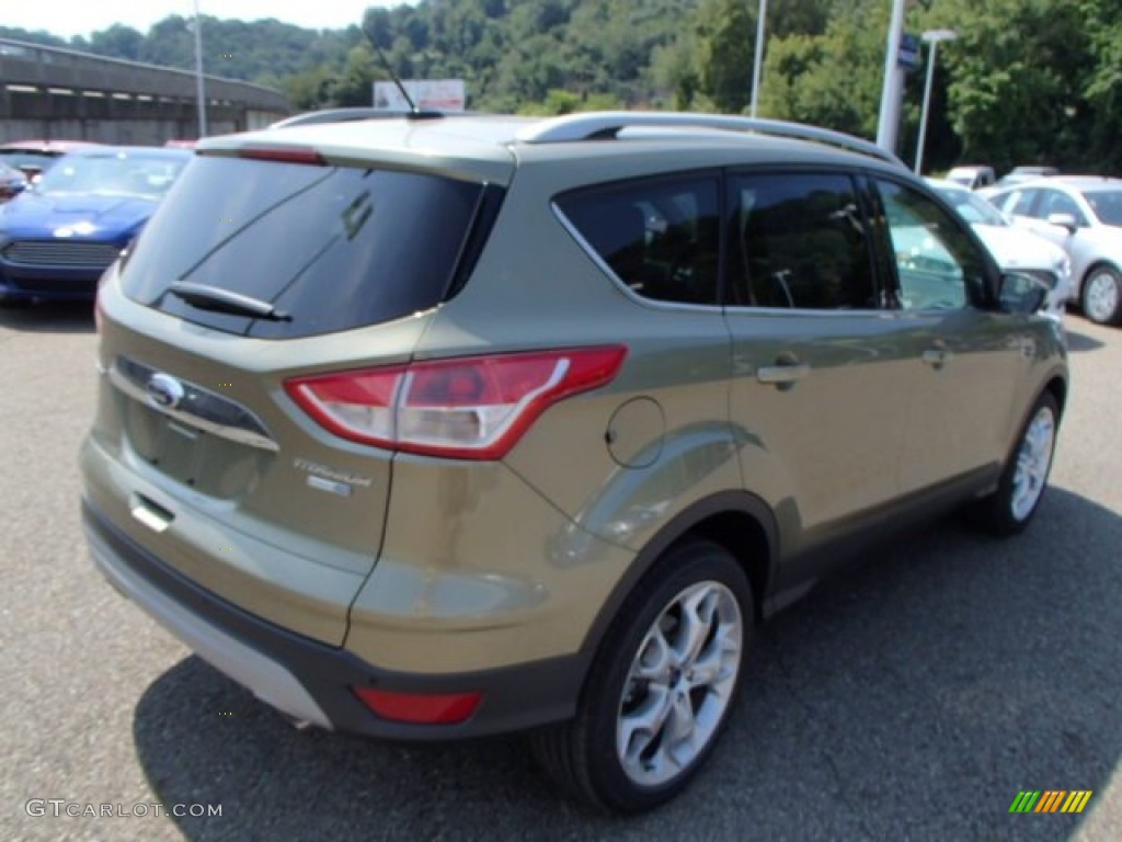 2014 Escape Titanium 2.0L EcoBoost 4WD - Ginger Ale / Medium Light Stone photo #8