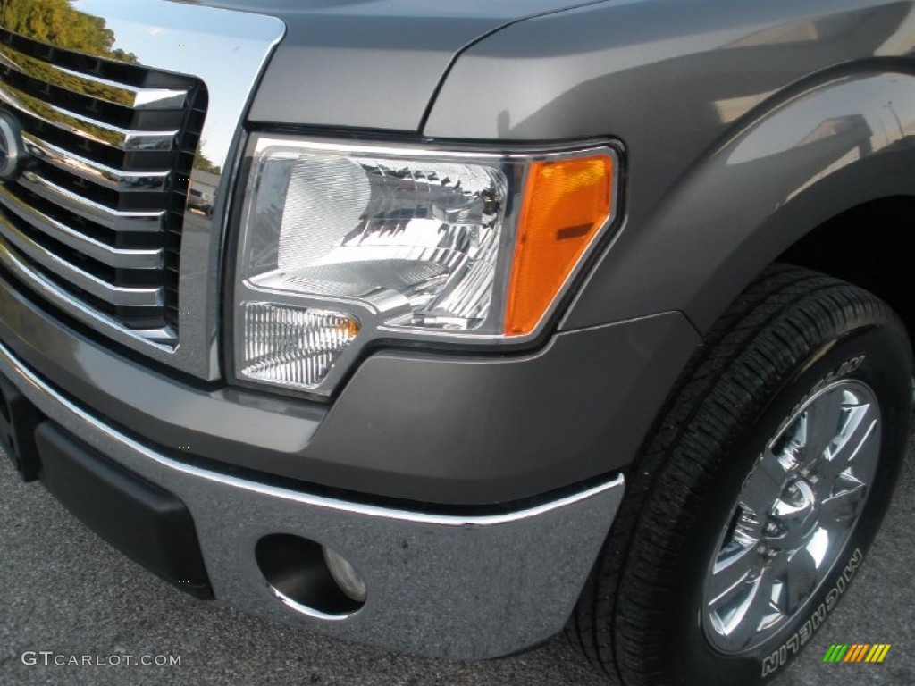 2010 F150 XLT SuperCab - Sterling Grey Metallic / Medium Stone photo #14