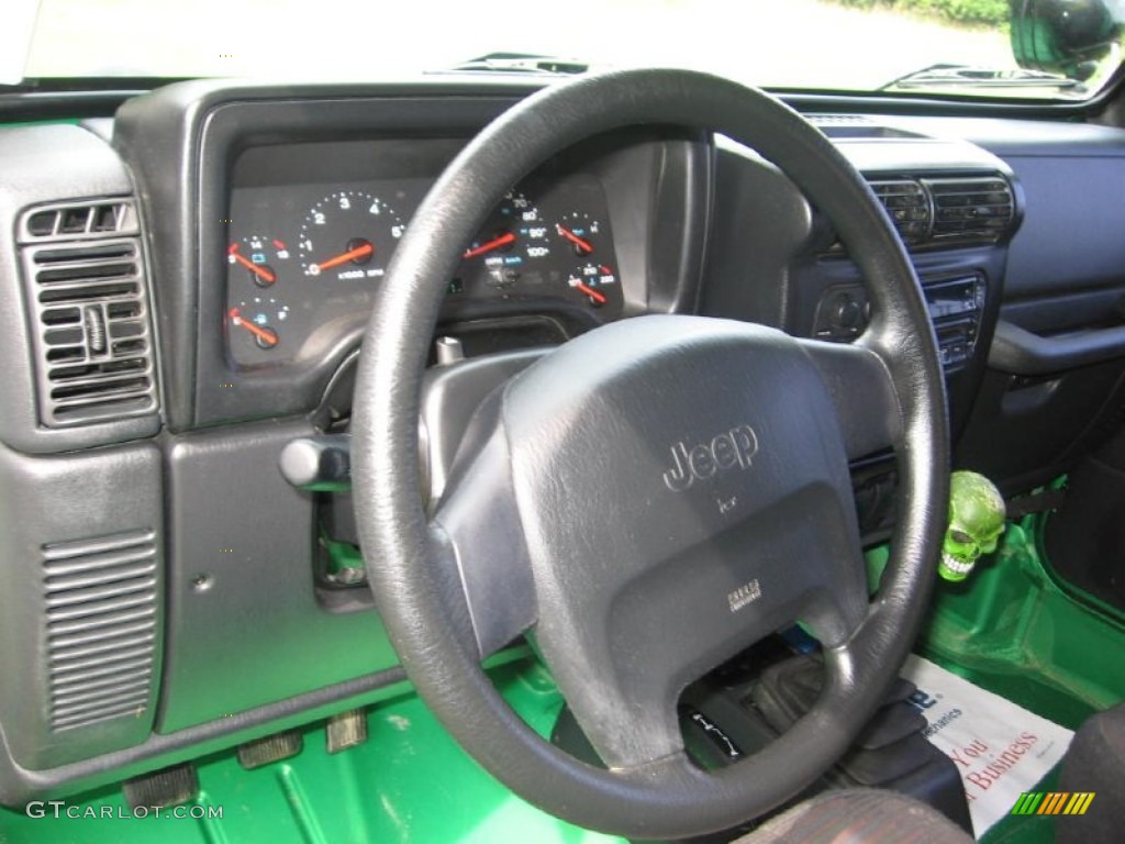 2004 Wrangler X 4x4 - Electric Lime Green Pearl / Dark Slate Gray photo #6